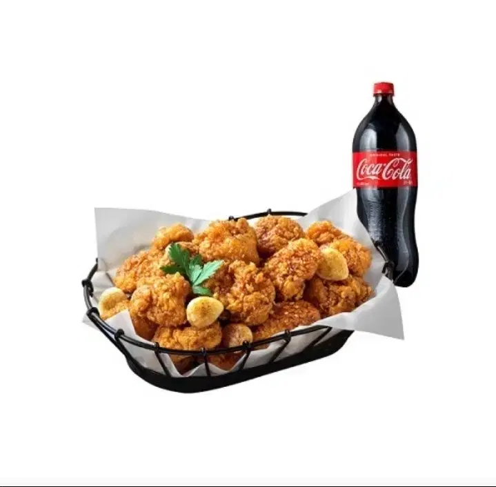 BHC Gold King Hanmari, Gold King Fried Chicken, Cola 1.25