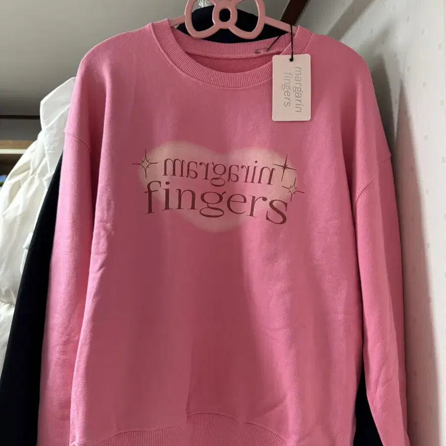 마가린핑거스 HEART BLUSH SWEAT SHIRT (PINK) dp