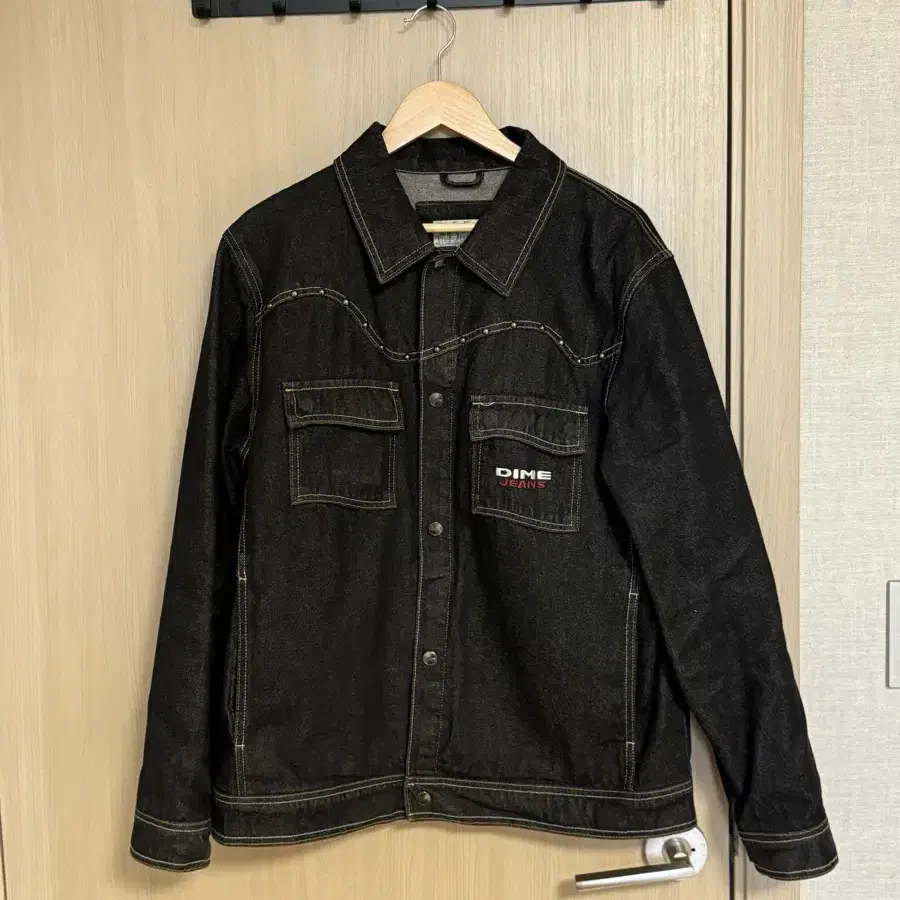 DIME DENIM WESTERN JACKET BLACK WASHED