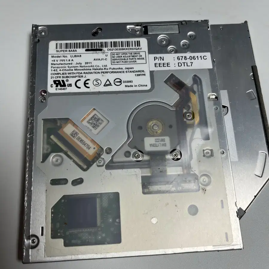 디스크 드라이브 UJ8A8 disk drive macbook 2011 부