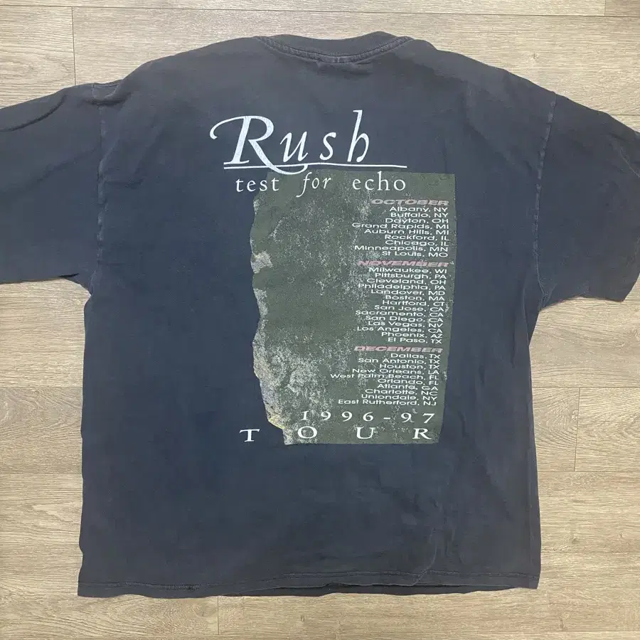 [XL] rush 90s 빈티지 밴드티