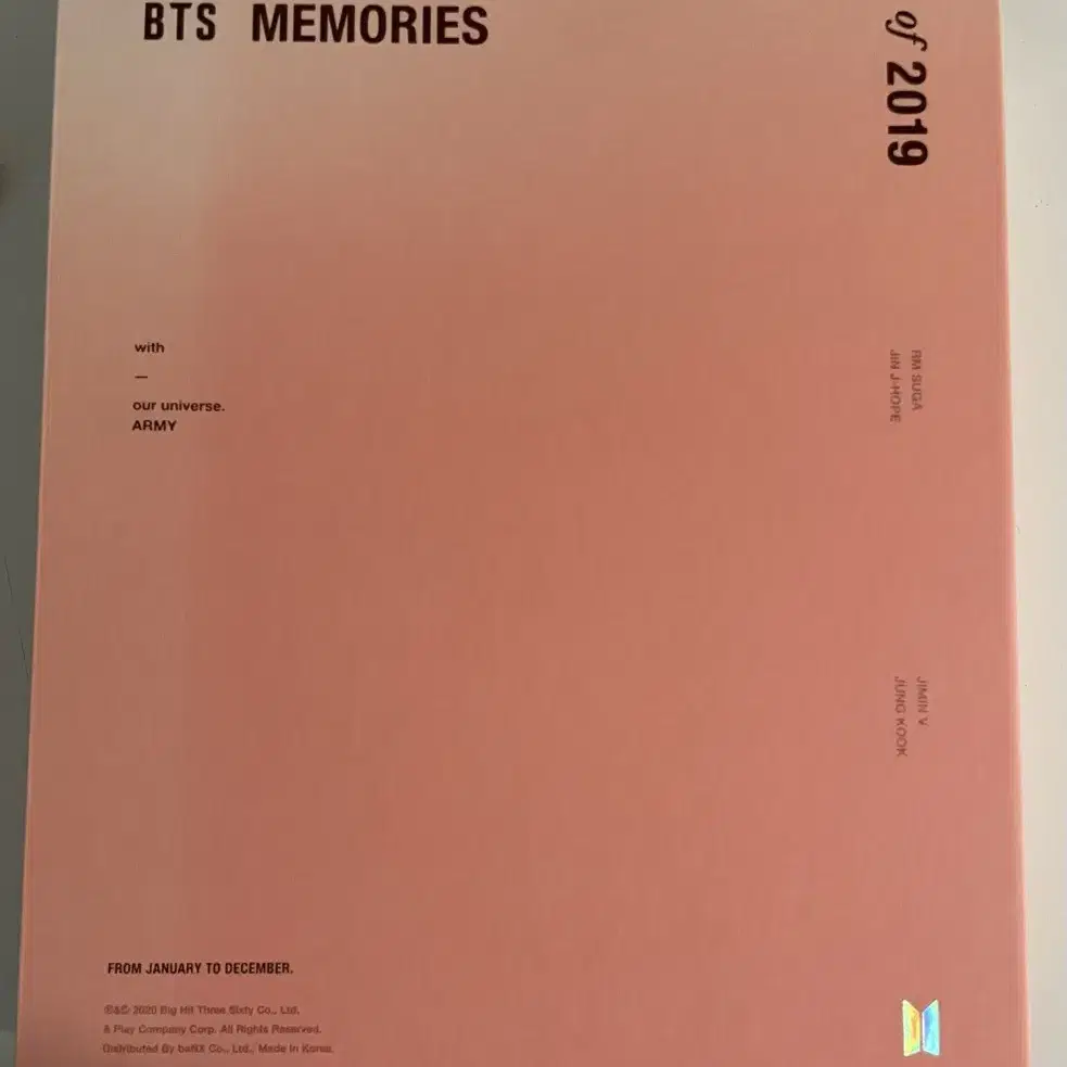 BTS 2019 메모리즈 풀박(포카 뷔)