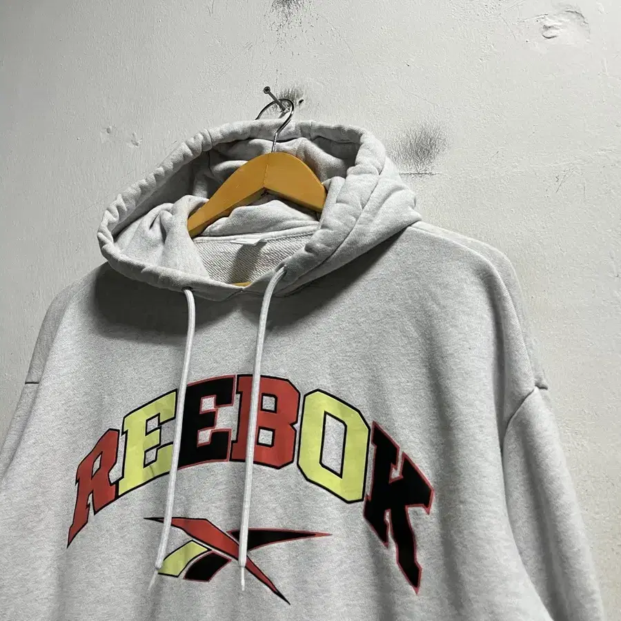 100 Reebok 리복 빅로고 프린팅 루즈핏 후드티 정품