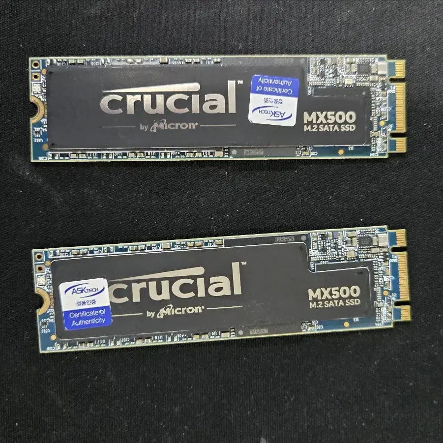 마이크론 크루셜 MX500 M.2 SATA SSD 500GB 팝니다.