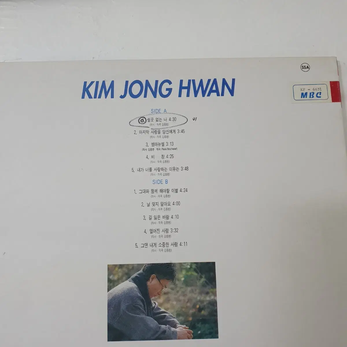 김종환 LP  1992