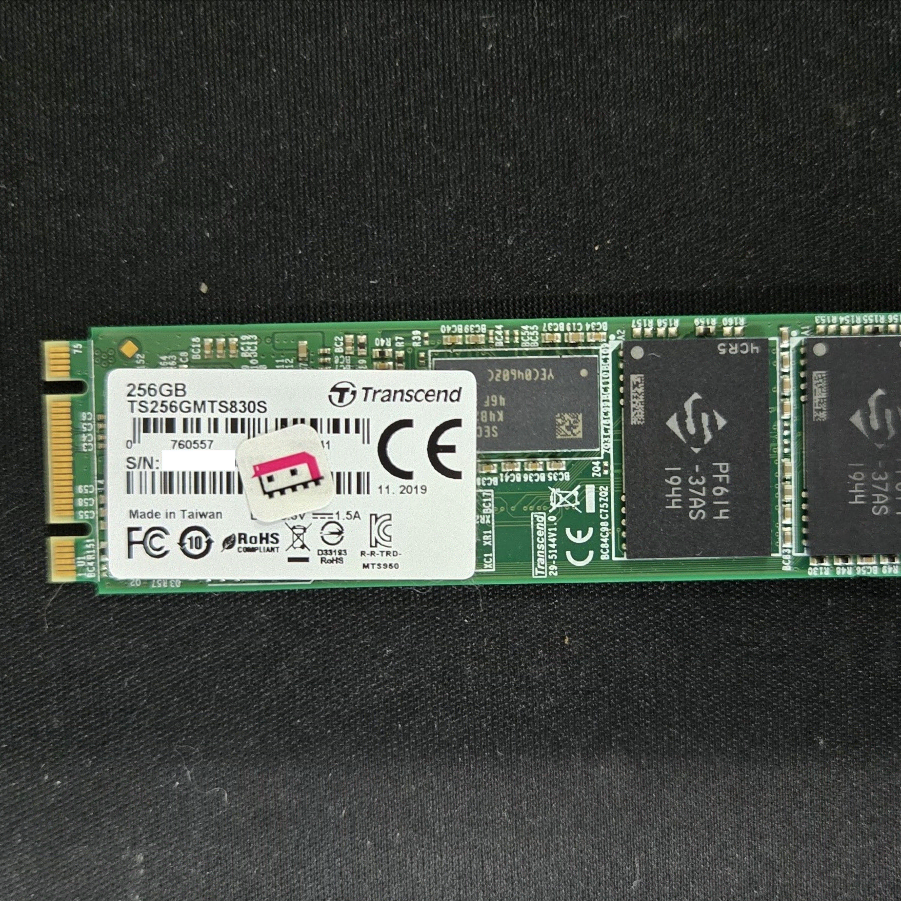 트랜센드 MTS830S M.2 256GB SATA SSD 팝니다.