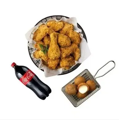 BHC Purincle + Cheese Ball + 1.25L Coke Chicken Set for Sale