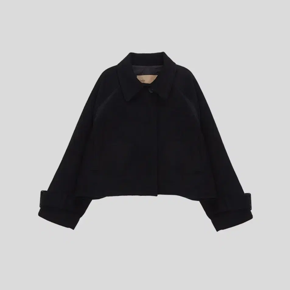 마뗑킴 울 코트 RAGLAN WOOL COAT IN BLACK