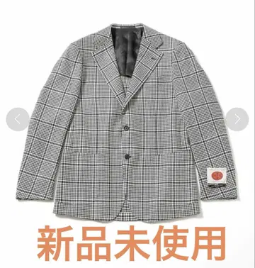 RING JACKET/별주 M&EVANS 글렌체크 3B 싱글 재킷