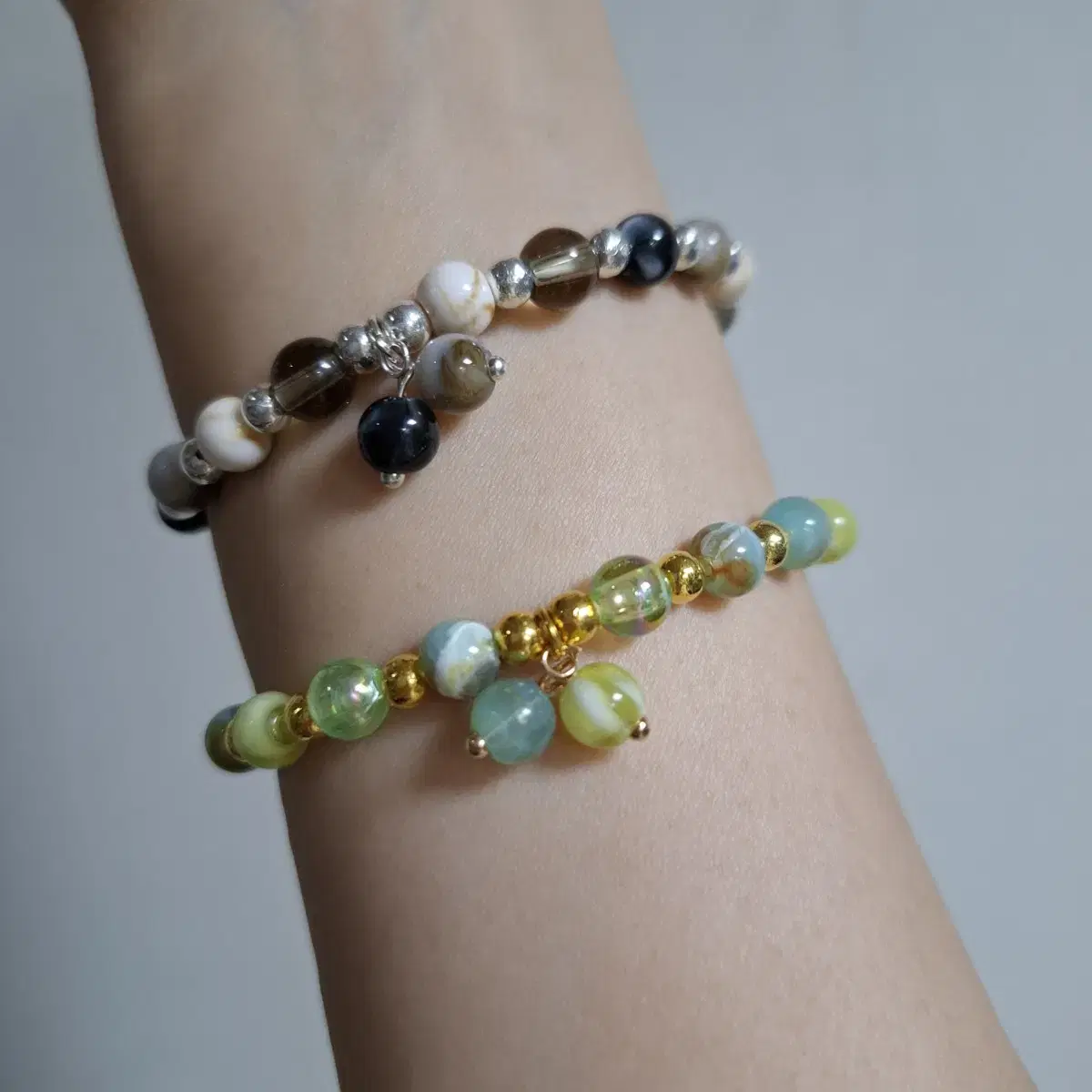 Marble bead bracelet