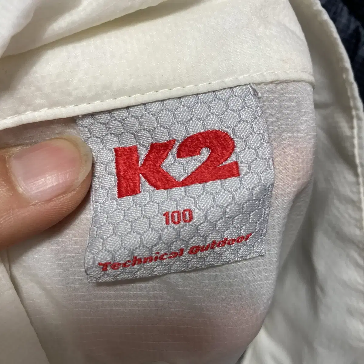 K2 남성경량바람막이자켓 화이트 100 영구제