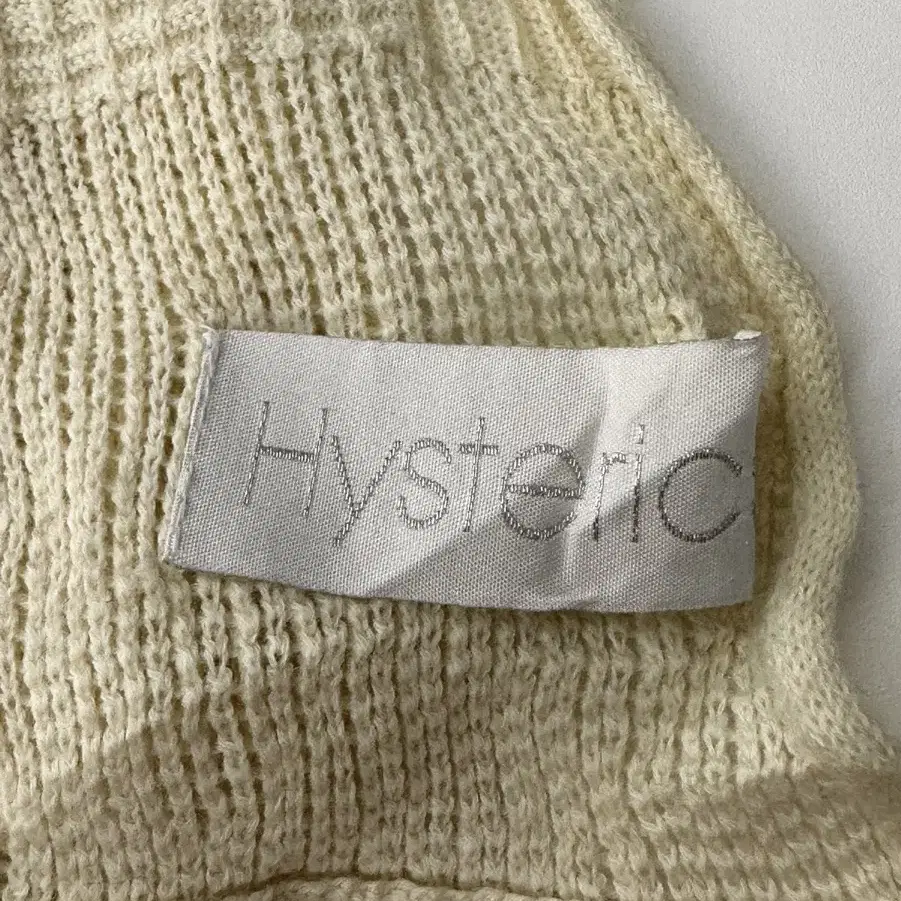 Hysteric Glamour 히스테릭 글래머 아이보리 크로셰 머플러