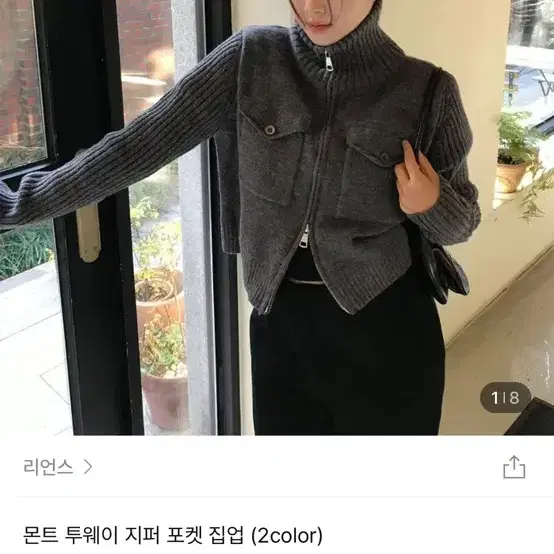 리언스 투웨이 포켓 집업