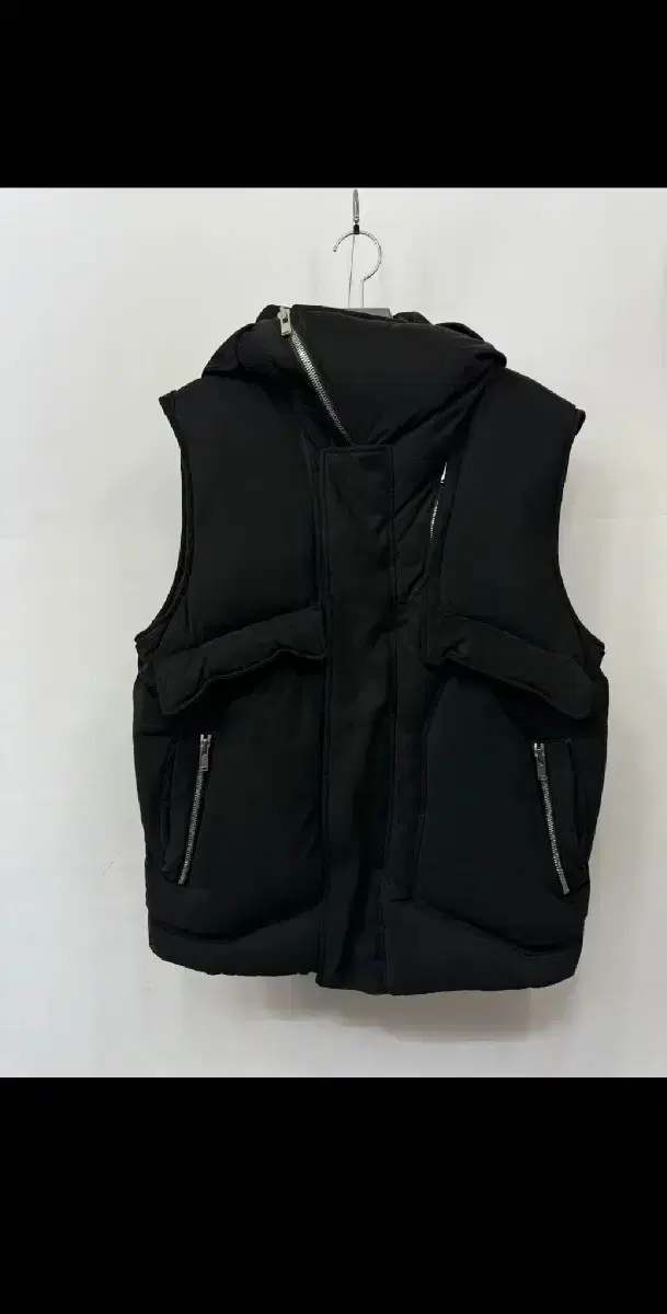 System Homme Goose Down Hooded Padded Vest