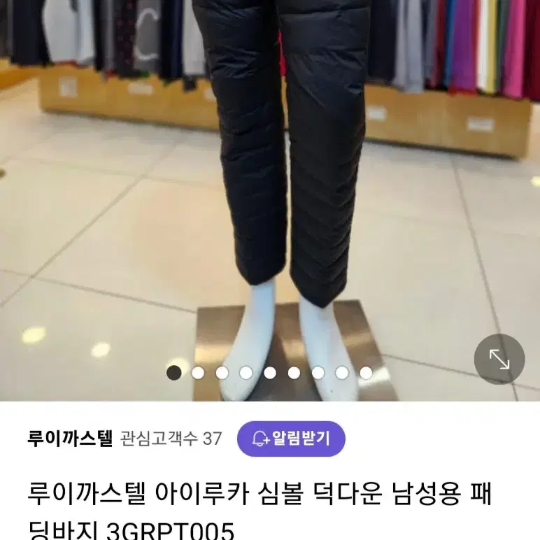 루이까스텔 아이루카 심볼 덕다운 팬츠 33인치