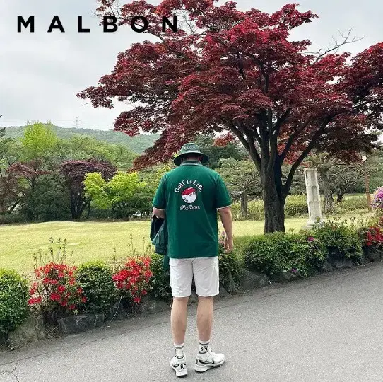 MALBON 말본 골프웨어 남성 폴로 반팔 캐주얼 티셔츠