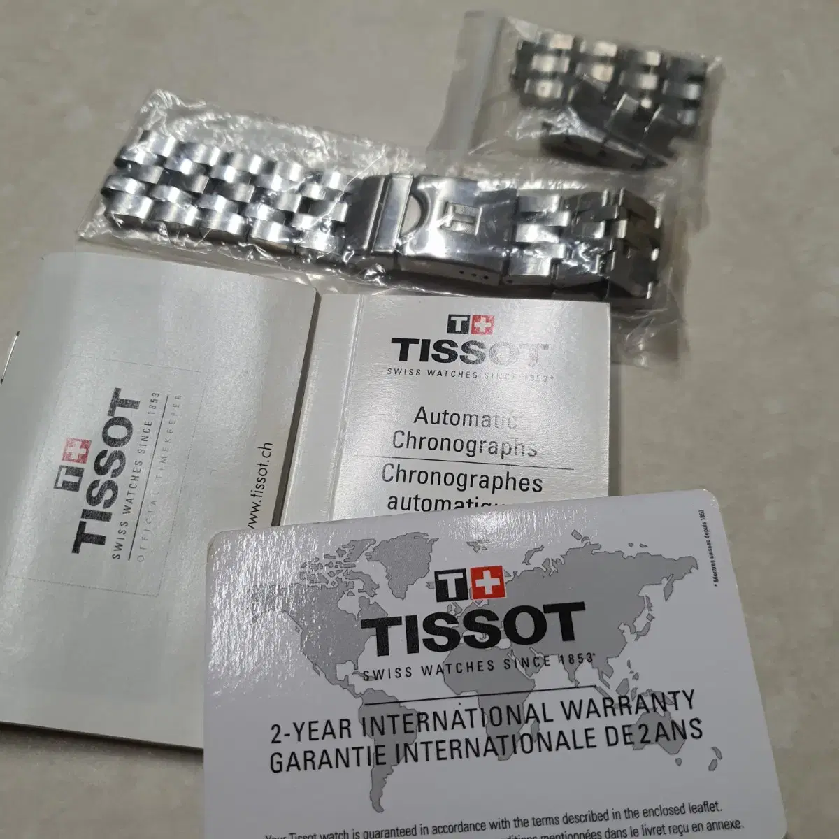 티쏘 Tissot 씨스타 크로노 오토매틱 다이버 시계 (교환가능)