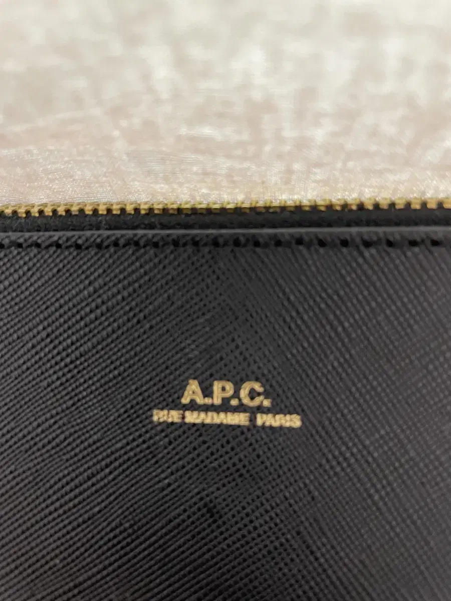 [정품]apc 아페쎄 블랙 사피아노 가죽 파우치 클러치 핸드백가방겸용