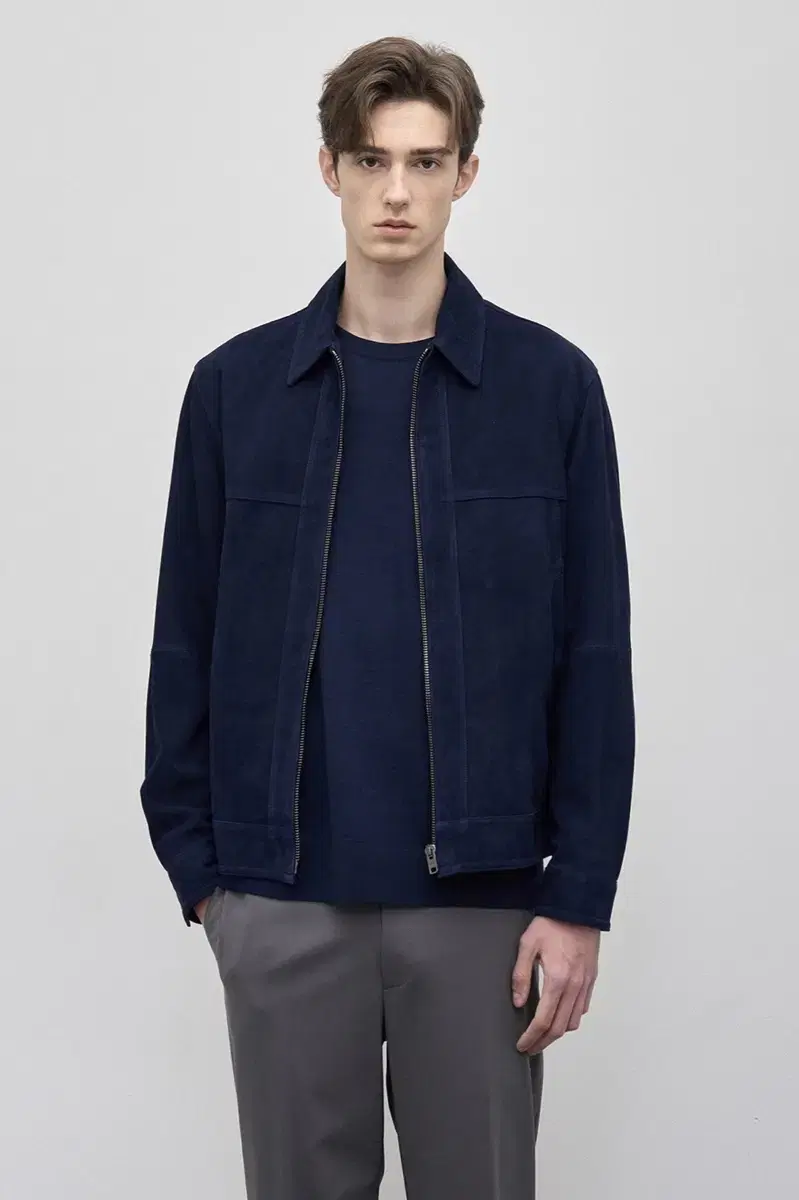 [New Product] Time Homme Suede Jacket Navy M