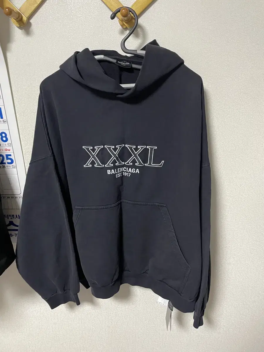 [2] 발렌시아가 3XL XXXL 라지 핏 후드 블랙 판매