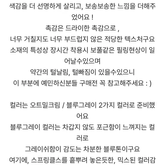 디어리스트 산드라 아가일니트 블루그레이