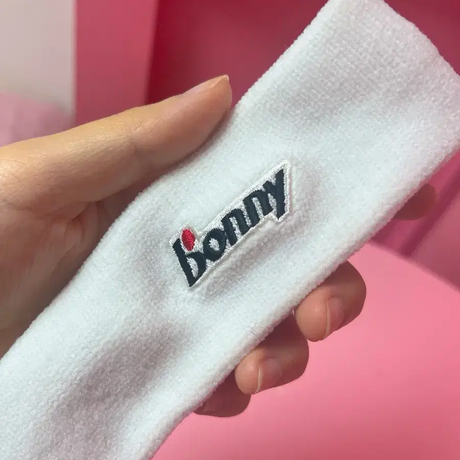 bonny 화이트 스포츠 헤어밴드