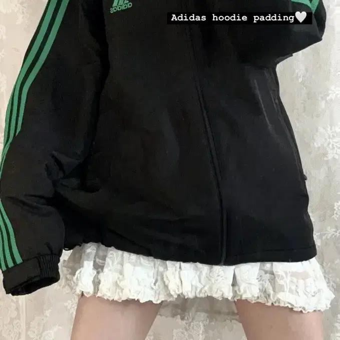 버빈 아디다스 후드 패딩 버터플라이빈티지 adidas 아방 집업 패딩