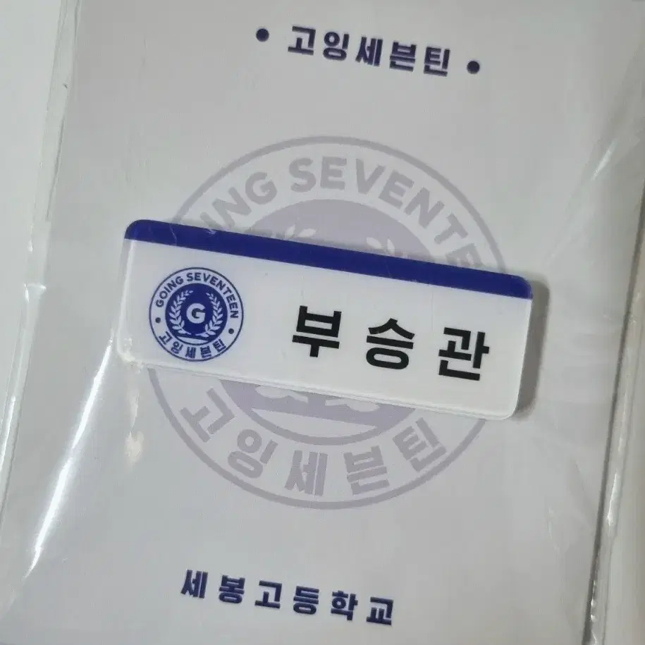 세븐틴 승관 고잉세븐틴 공식 명찰 양도