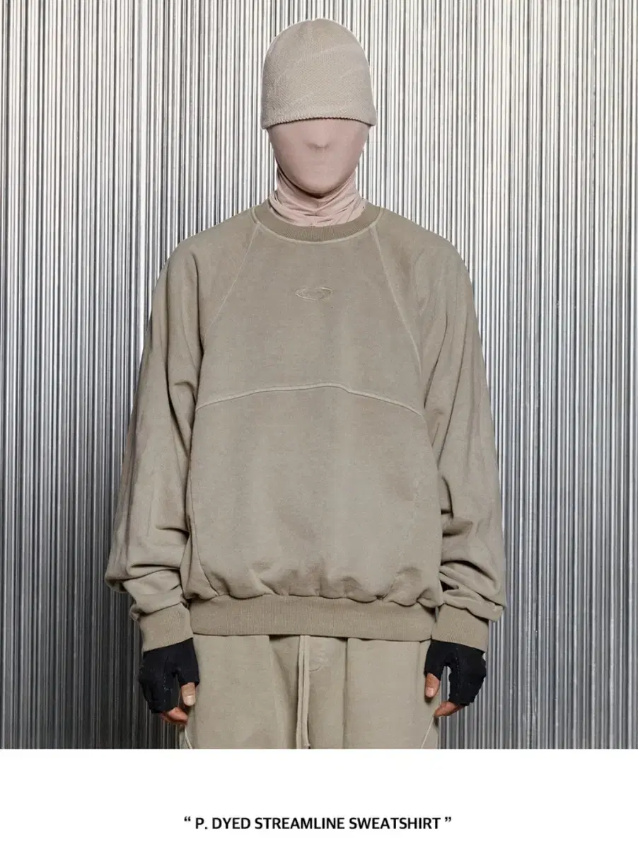 P. DYED STREAMLINE SWEATSHIRT [TAUPE]