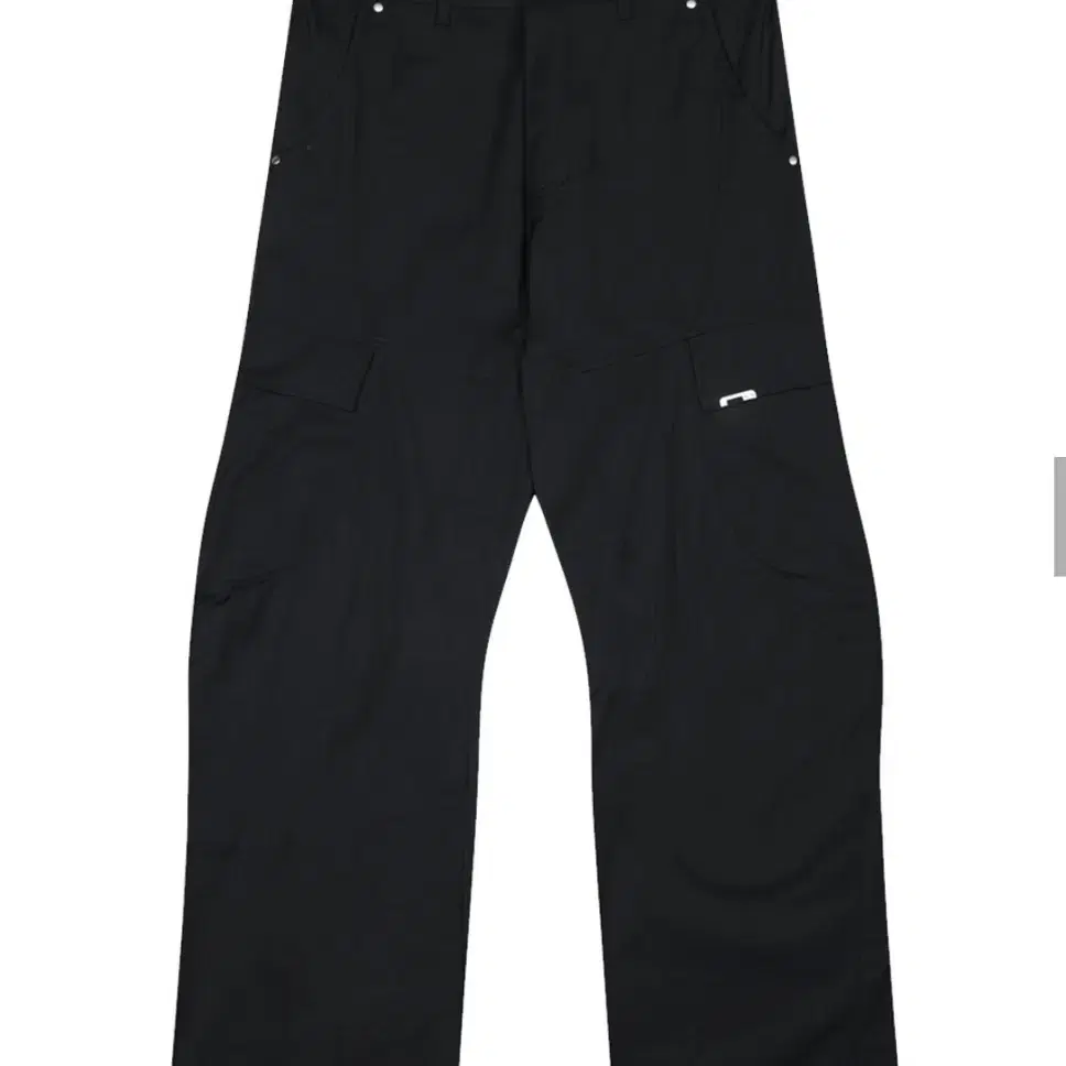 CURVED CARGO TROUSER [BLACK]