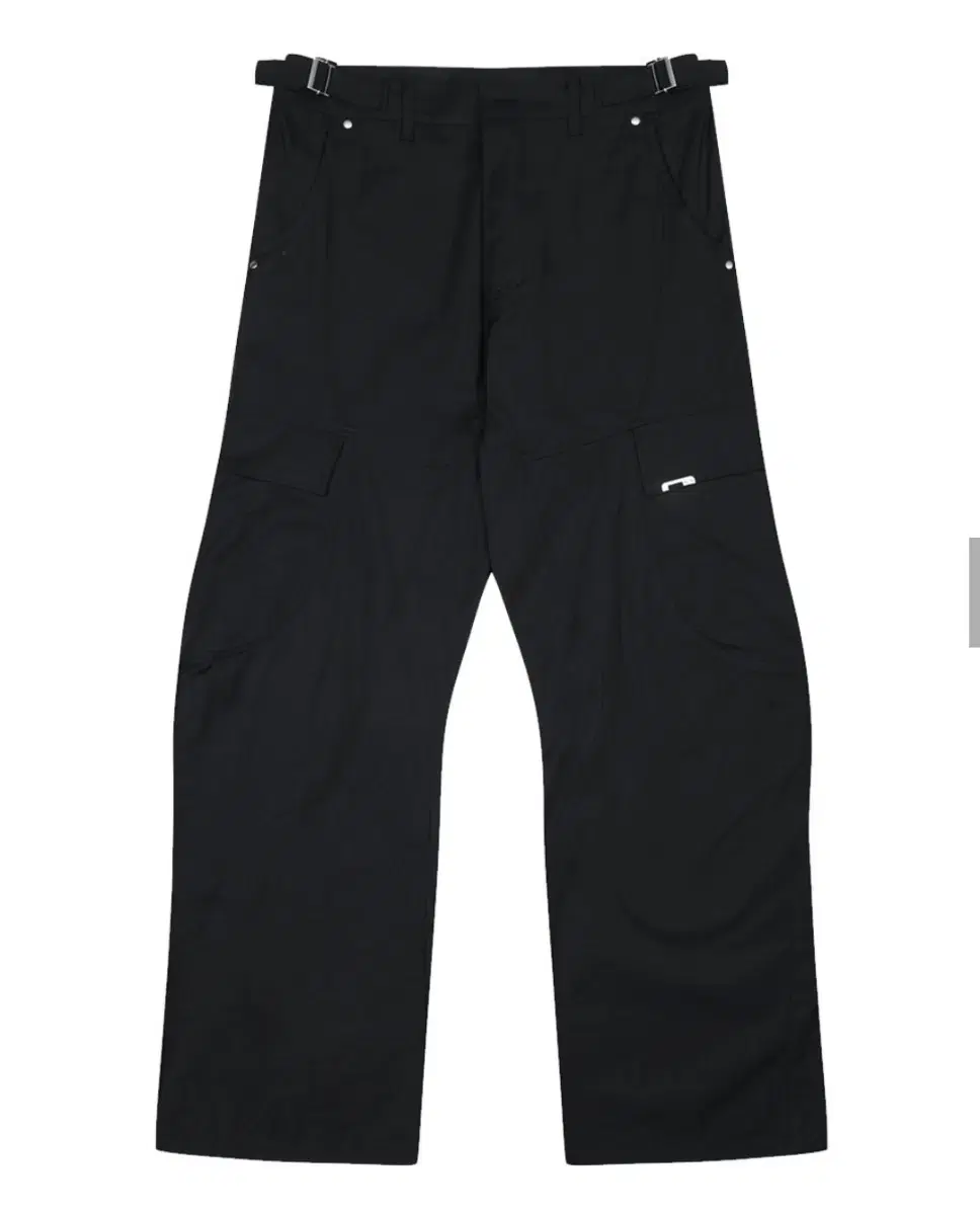 CURVED CARGO TROUSER [BLACK]