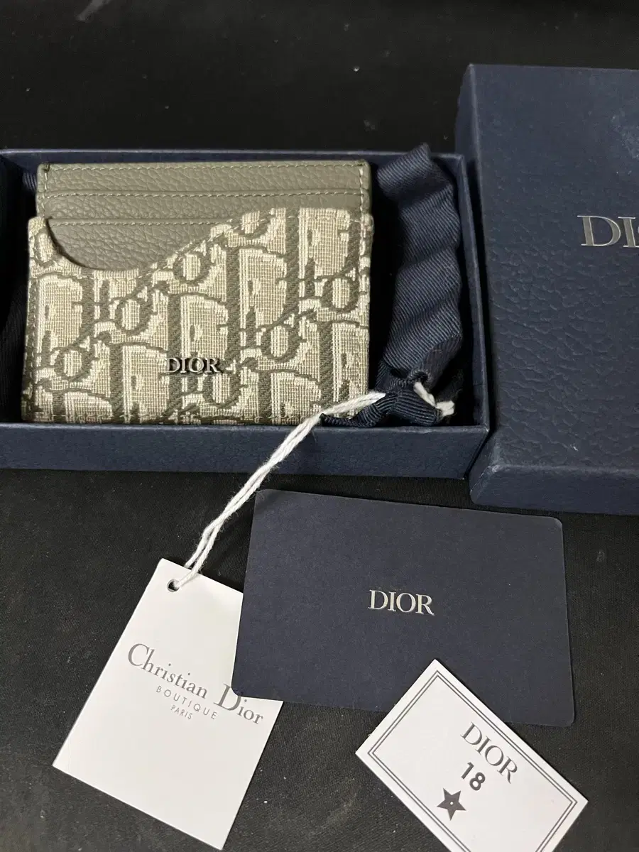 Dior card wallet, limited edition seasonal color, like new condition