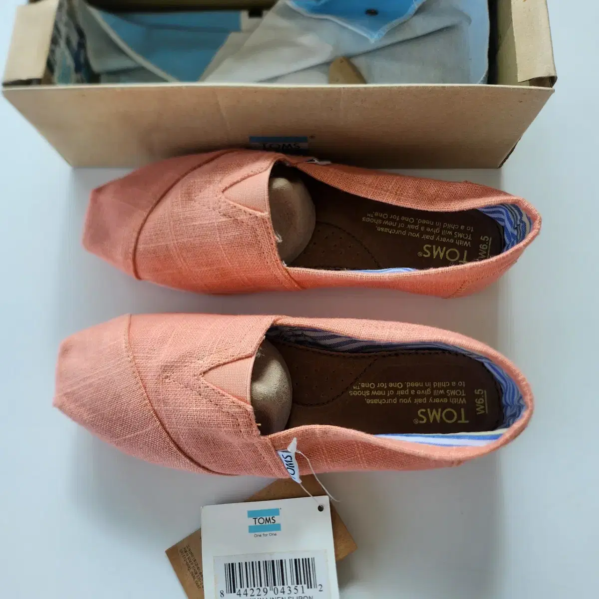 탐스 toms 여성슈즈  pink tharp 6.5