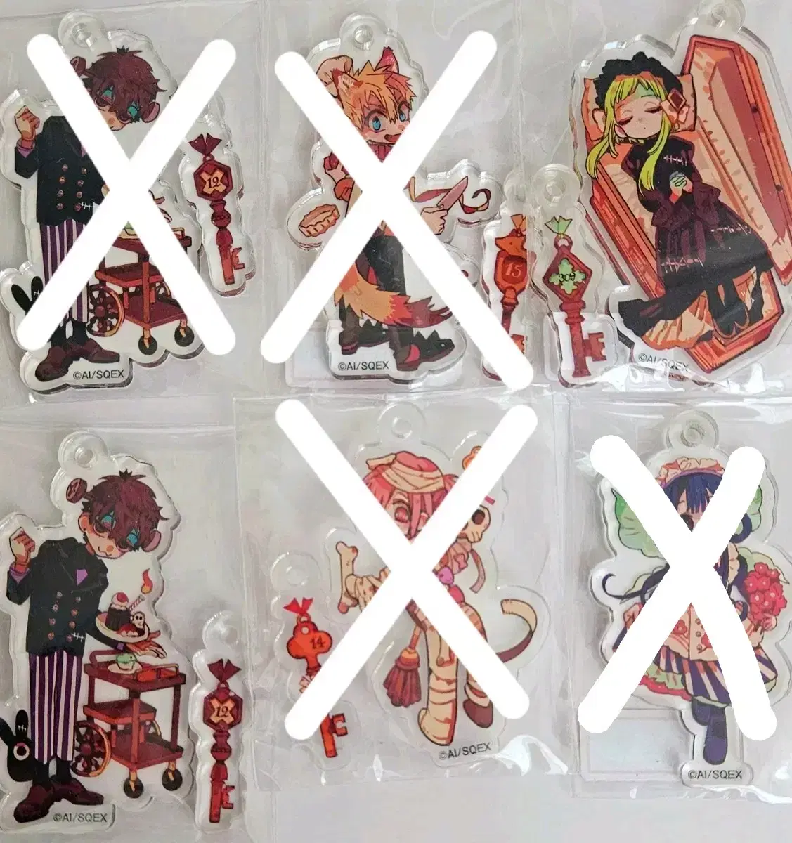 acrylic Natsuhiko keyring Jibaku Shonen Hanako-kun Chika-kun Sakura