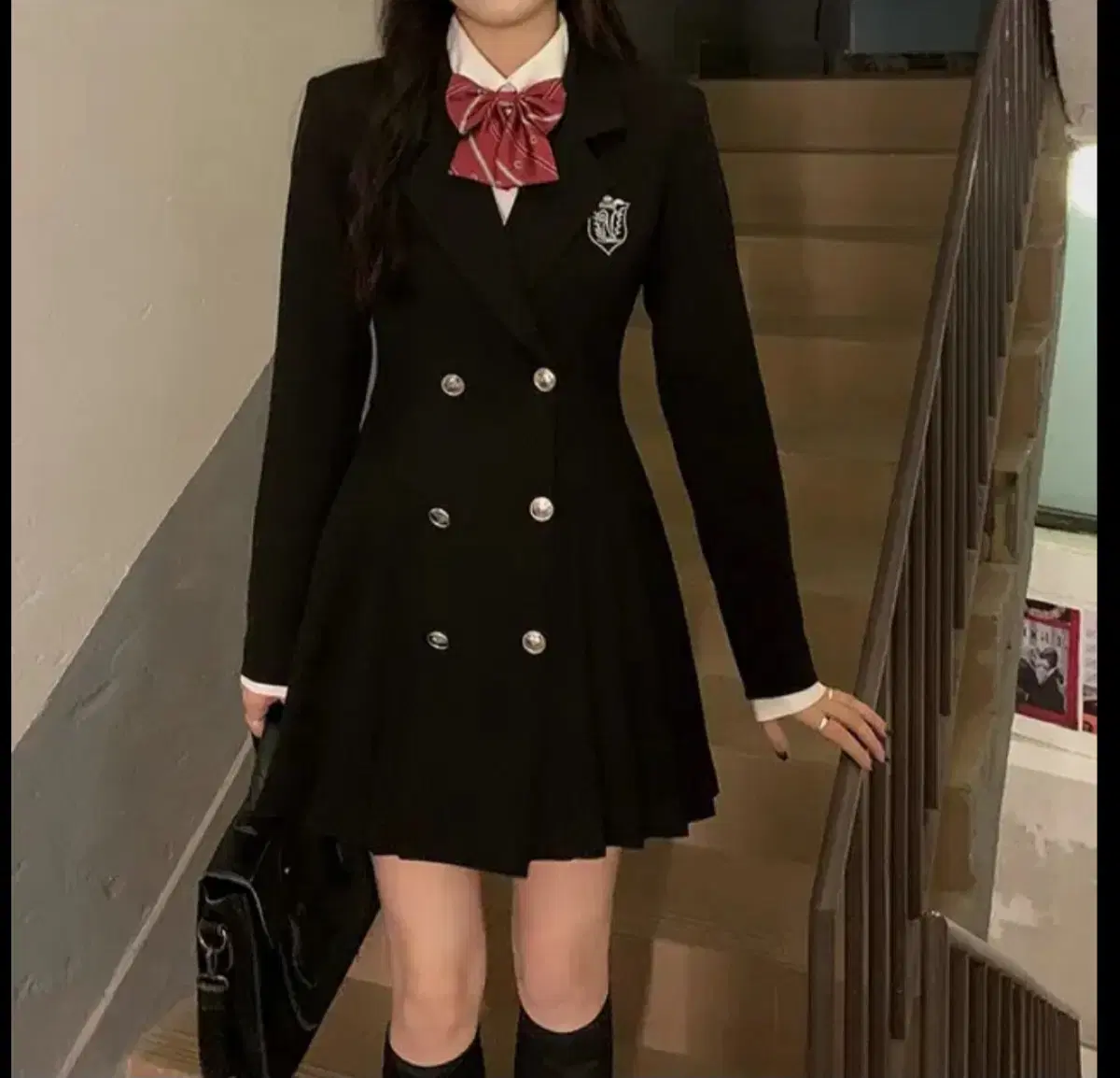 [프로상점] 졸업사진 영국 사립학교 교복 프레피룩 하이틴 컨셉 의상