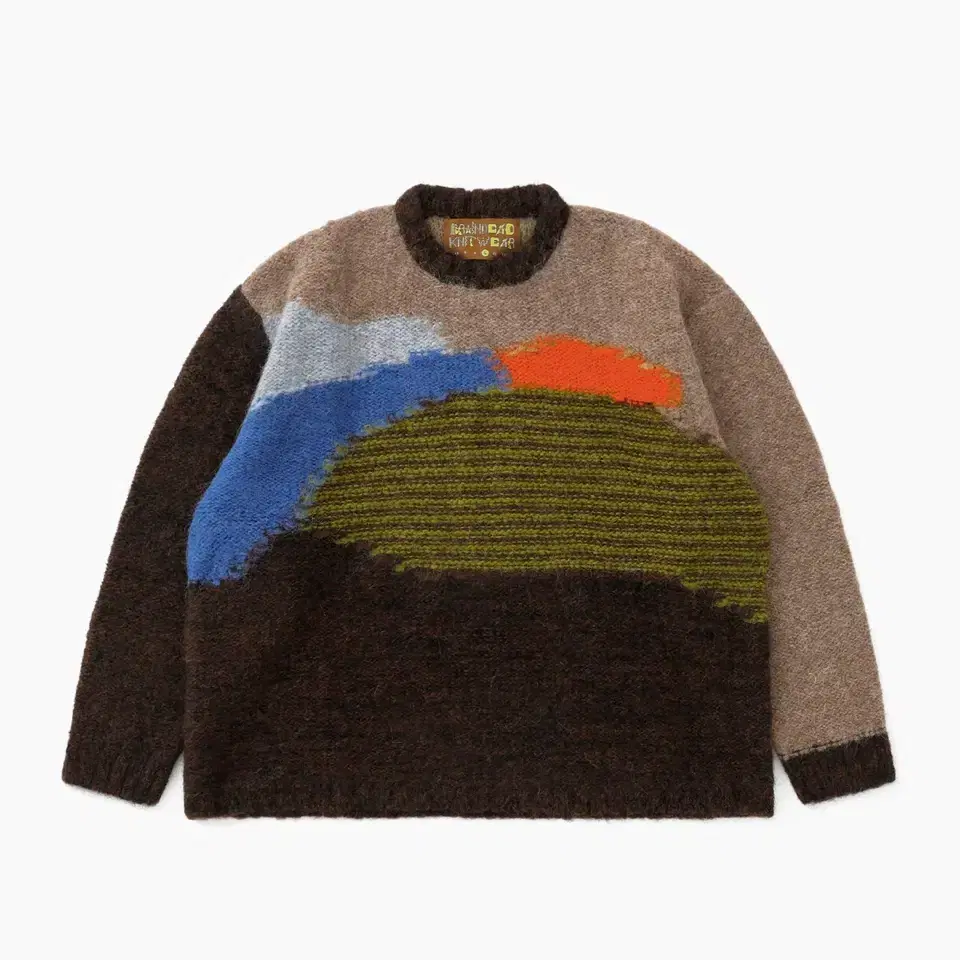 BRAIN DEAD BOXY KNIT SWEATER BROWN