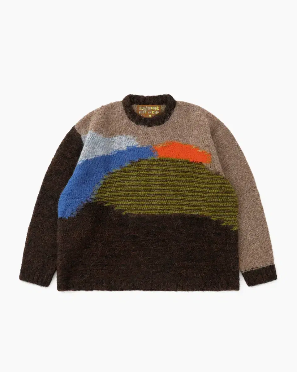 BRAIN DEAD BOXY KNIT SWEATER BROWN