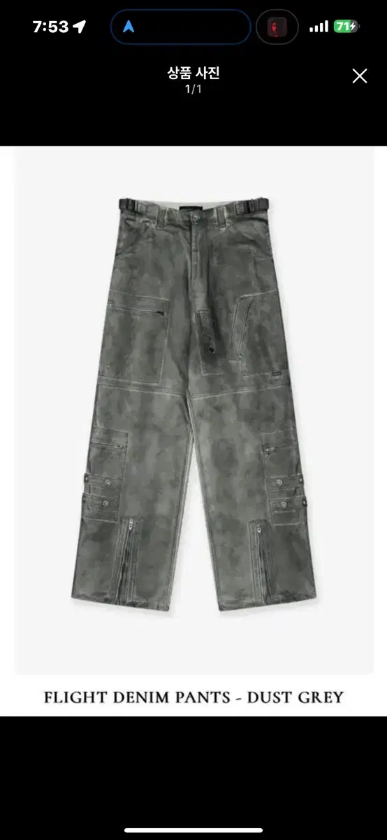 Project GR Fly Denim Dusty Gray Pants 2