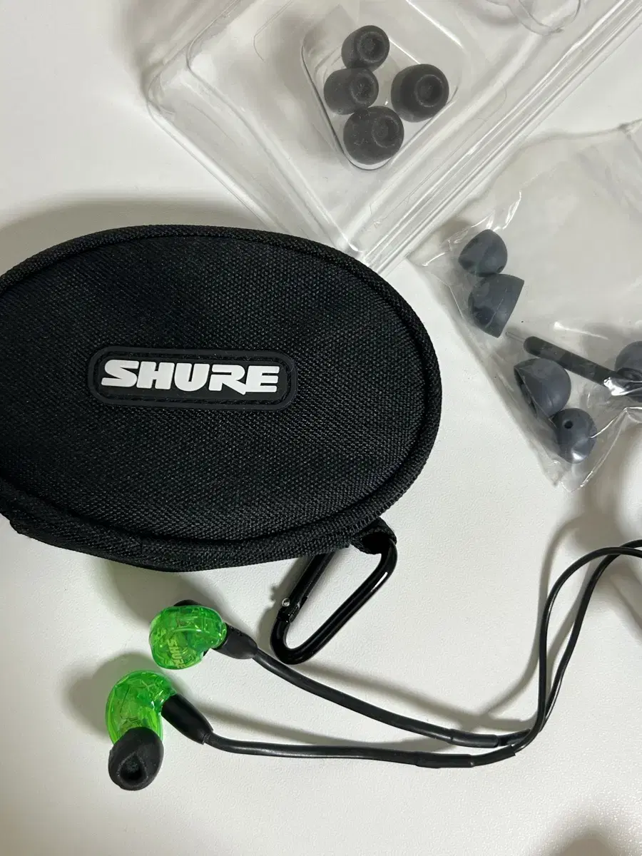 Shure 슈어이어폰 (그린)