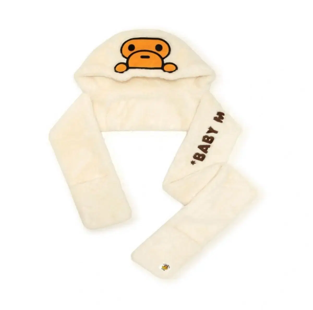 (Perfect shot) Beep Baby Milo Fur Hoodie Scarf