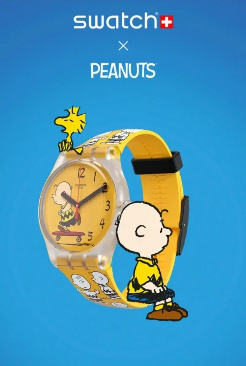 swatch x peanuts 스와치 스누피 리미티드 에디션 손목 시계