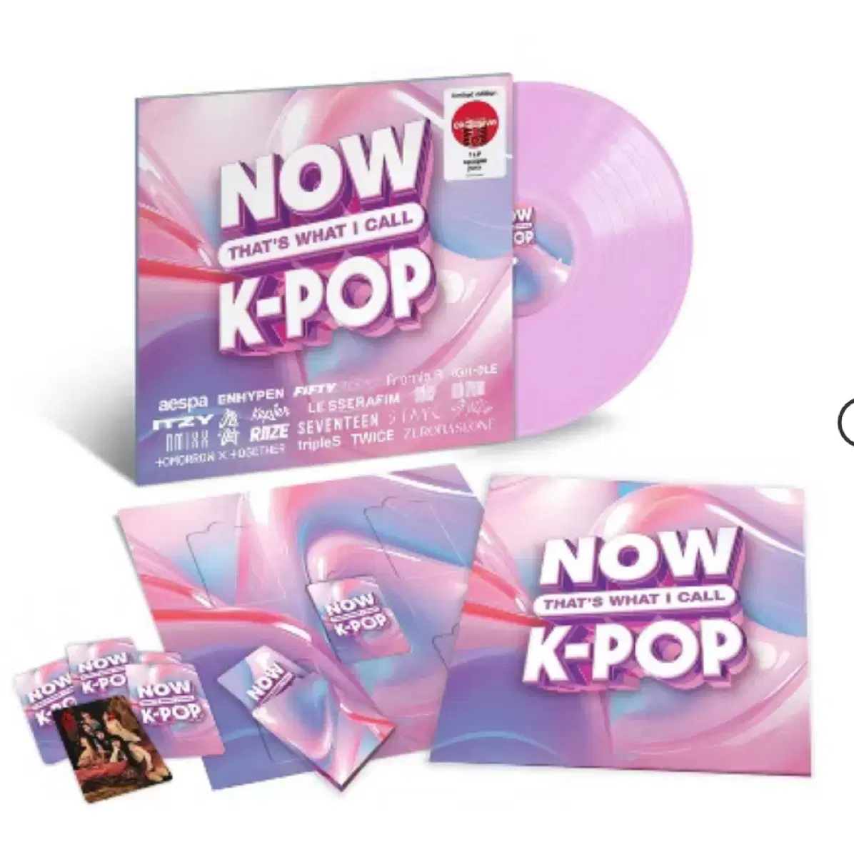 Now k-pop 베이비핑크 엘피 lp 바이닐 에스파 세븐틴 라이즈