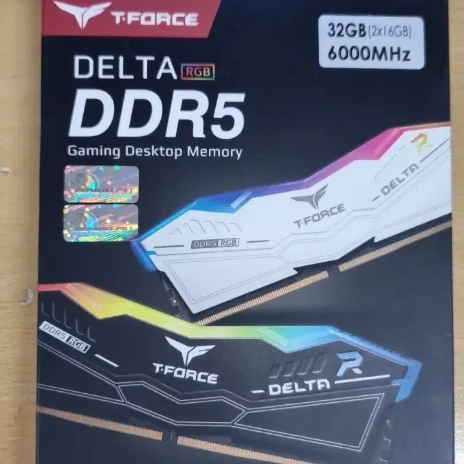 팀그룹 DDR5 6000 CL38 DELTA RGB 블랙 16GB X 2