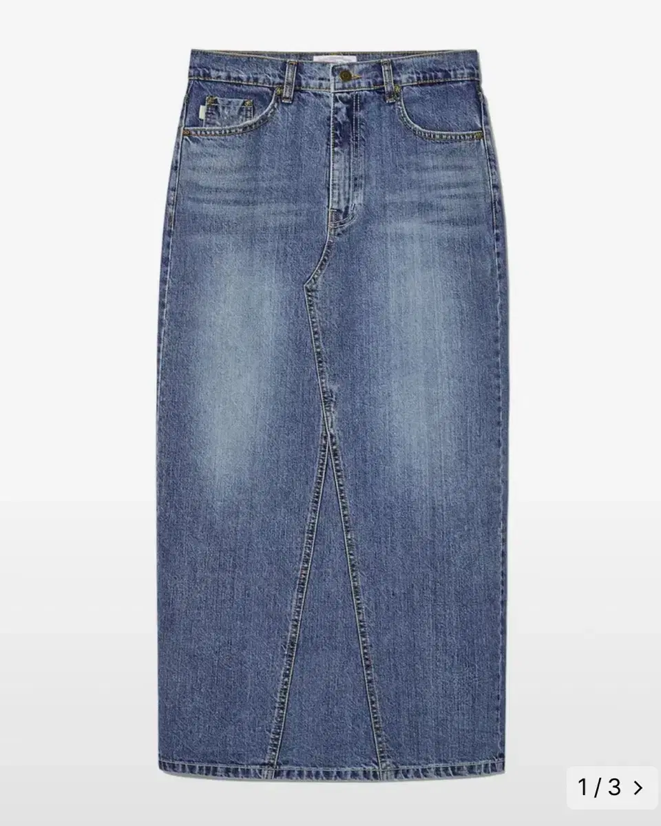 글로니 94 MID-RISE DENIM LONG SKIRT (BLUE)