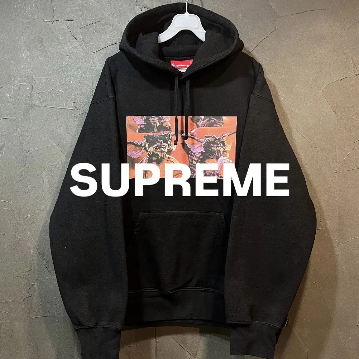 [L] SUPREME 슈프림 그램린 박스로고 후드티