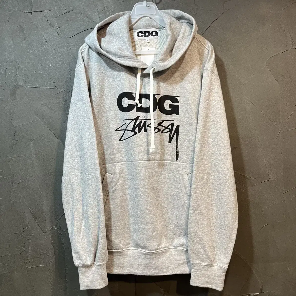 [L] STUSSY X CDG 스투시 꼼데가르송 후드티