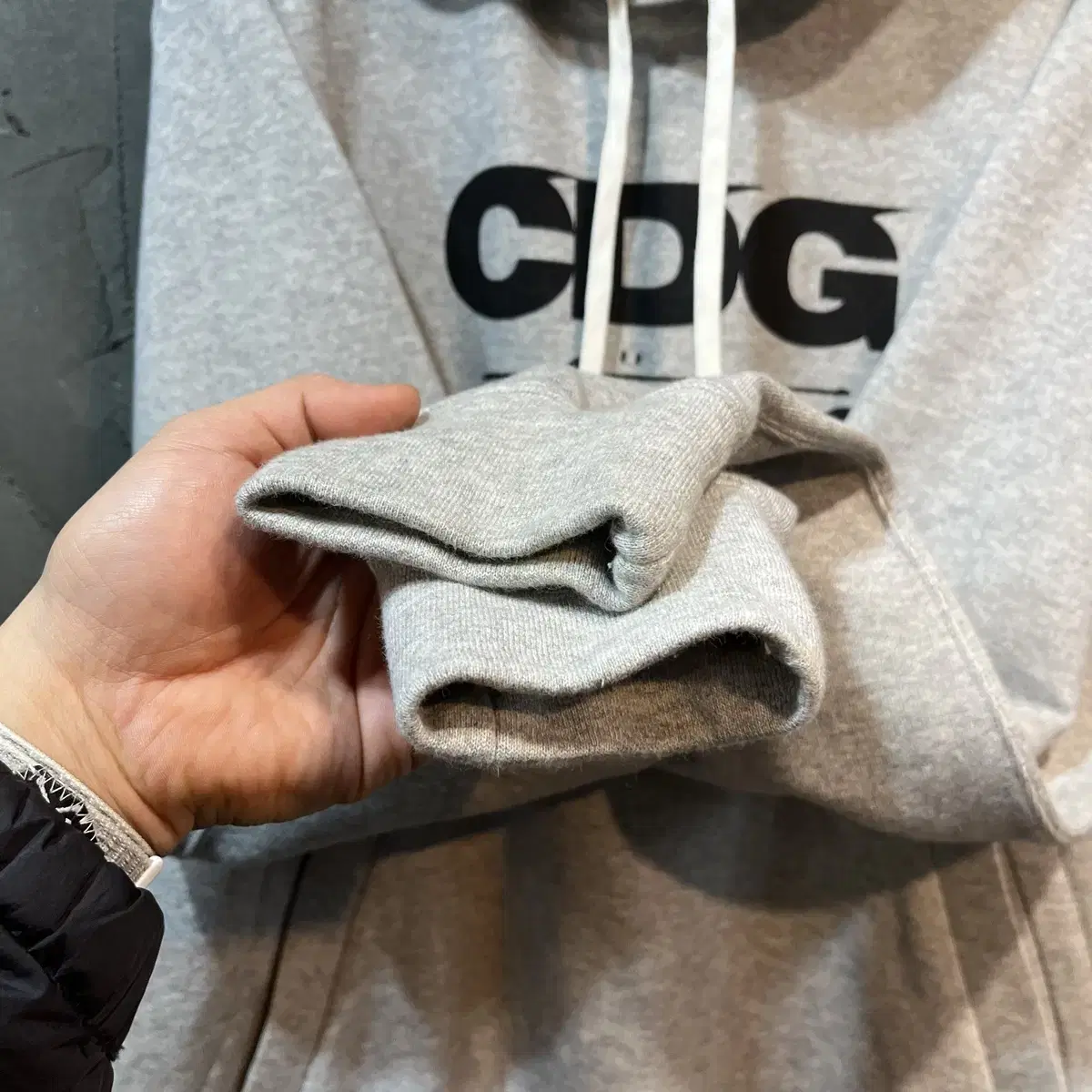 [L] STUSSY X CDG 스투시 꼼데가르송 후드티