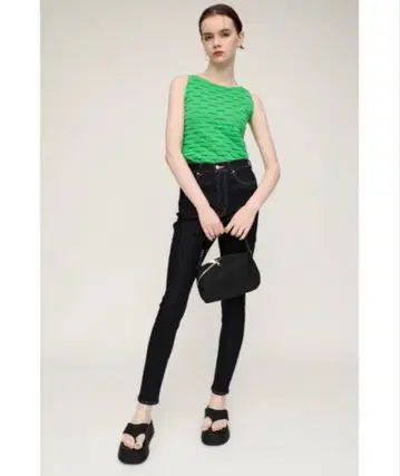 SLY- 하이웨이스트 슬림 데님