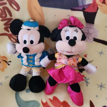 HKDL 미키와 미니 봉제인형 키체인