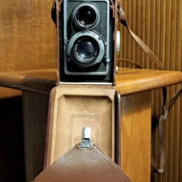 빈티지 ZEISS IKON IKOFLEX TLR 카메라용 가죽케이스